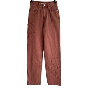 Pacsun Women’s‎ Size 24 90's Boyfriend High Rise Daisy Flower Patch Jeans